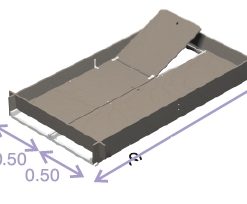 Piano di lavoro in acciaio per system 120×200
