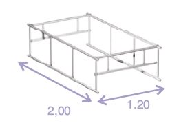 Parapetto completo uni en 1004 system 120×200