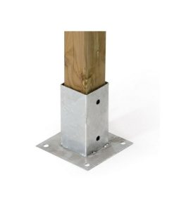 PIASTRA DI FISSAGGIO A VITI PER TRAVI 91 X 91 X 15