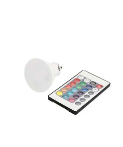 Lampada dicroica a LED – GU10 – RGB telecomandabile + Telecomando