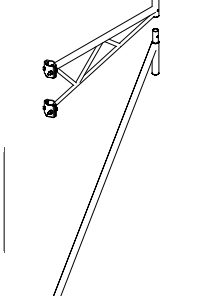 Mensola con puntone verniciata condor