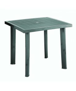 PROGARDEN tavolo resina verde Fiocco 75×80