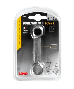 LAMPA chiave a 10 usi in alluminio da 6 a 15 mm