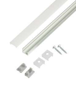 Kit profilo incasso completo di copertura opale/trasparente