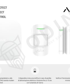 AJAX STARTERKIT Kit allarme wireless GSM con sensore, contatto magnetico e telecomando 38168