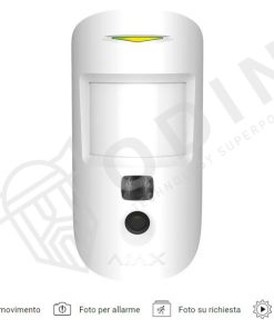 AJAX MOTIONCAM(PhOD) Rilevatore di movimento con fotocamera per verificare allarmi, foto su richiesta e per scenario 39290