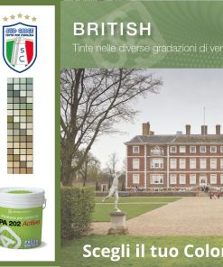 Finitura protettiva PA 202 ACTIVE 14 lt colore 365-Gamma British 31_60-Fassa Bortolo