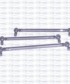 Kit bracci in alluminio anodizzato argento per fiat 500 f-l-r e 126 d’epoca