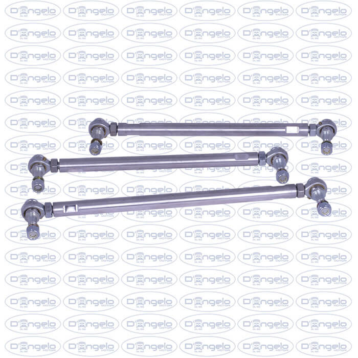 Kit bracci in alluminio anodizzato argento per fiat 500 f-l-r e 126 d’epoca