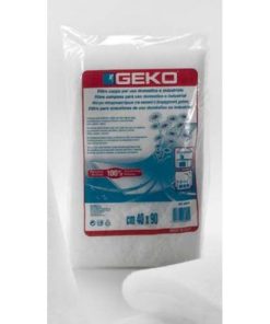 GEKO filtro cappa per uso domestico e industriale 100% poliestere bianco , cm.40×80