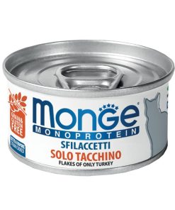 Monge monoprotein 80g  Sfilaccetti solo Tacchino