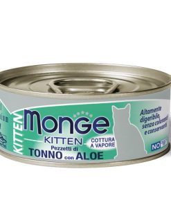 Monge 80g Pezzetti di Tonno con Aloe – Kitten
